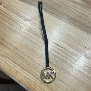 MICHAEL Michael Kors leather gold tone bag charm